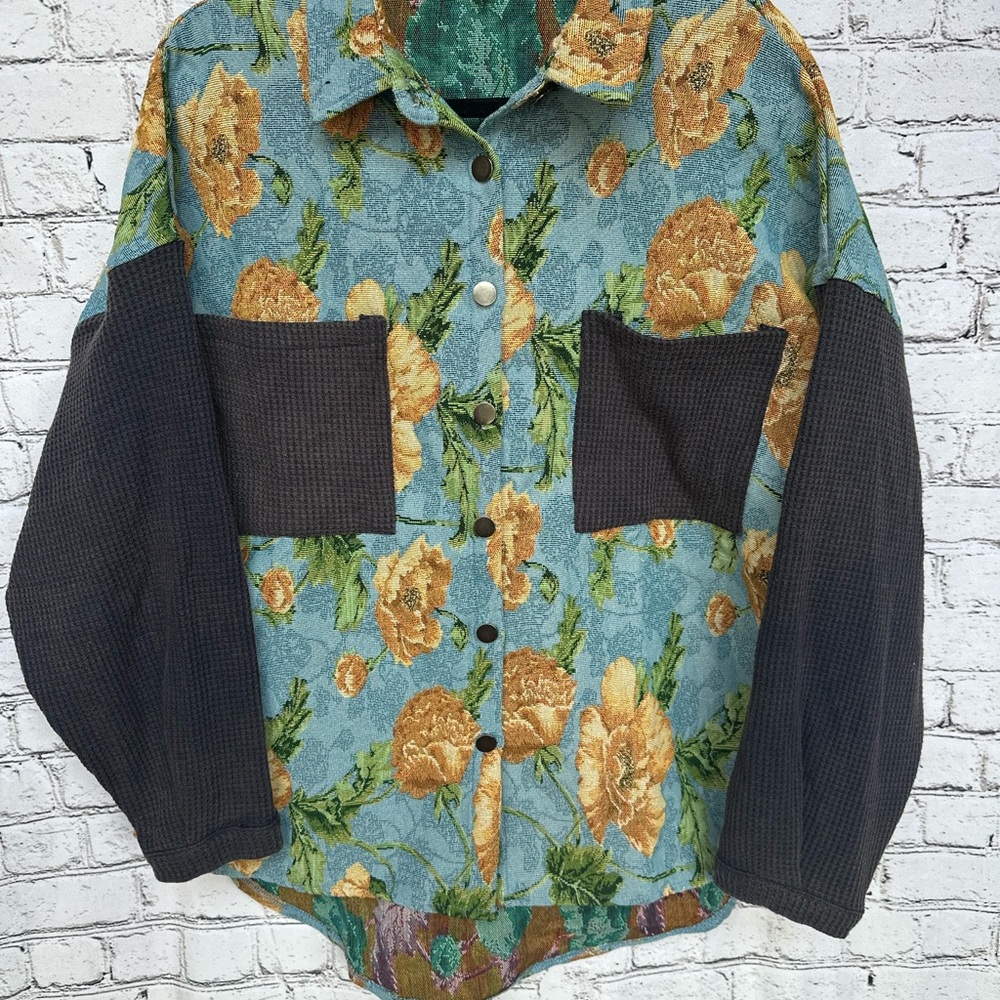 NEW POL Tapestry very oversized shacket